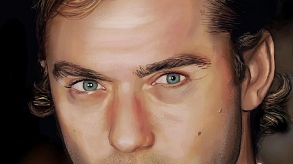 Jude Law na iPadu